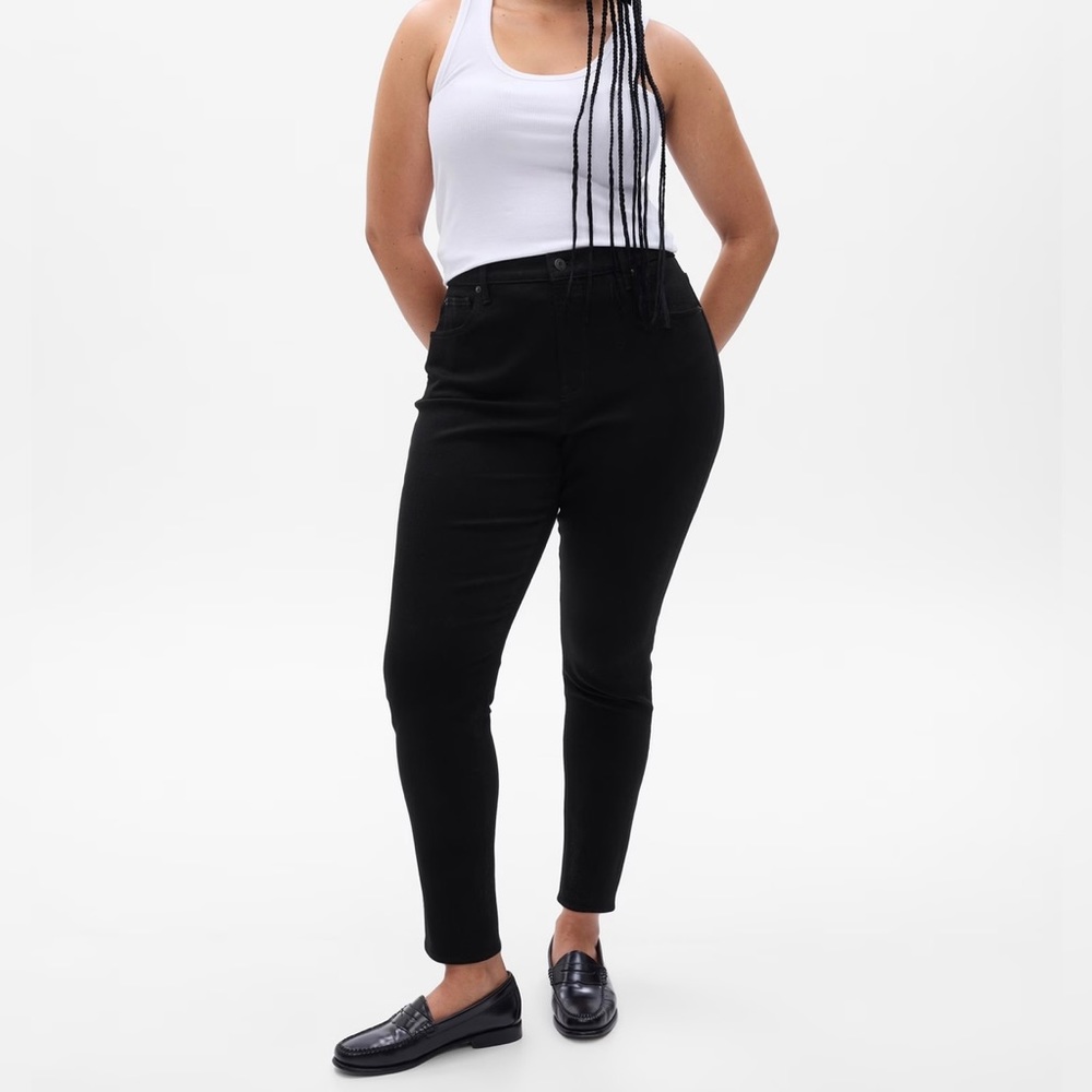 Gap1969, True Skinny, Super High Rise, Black Jeans